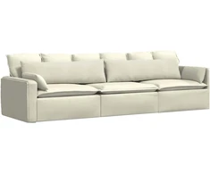 Sofa Pagalvės 2 pcs Kreminė 145 x 40 cm Kordūrinis audinys