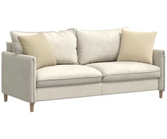 Sofa Pagalvės 2 vnt. audinys Kreminė 45 x 45 cm