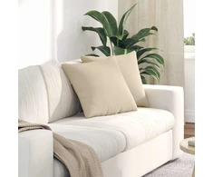 Sofa Pagalvės 2 vnt. audinys Kreminė 45 x 45 cm