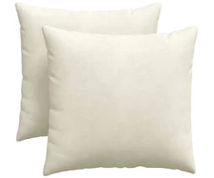 Sofa Pagalvės 2 pcs Kreminė 45 x 45 cm Kordūrinis audinys