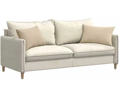 Sofa Pagalvės 2 vnt. audinys Kreminė 60 x 40 cm