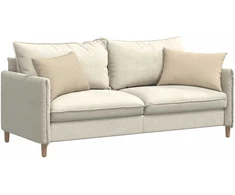 Sofa Pagalvės 2 vnt. audinys Kreminė 60 x 40 cm