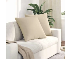Sofa Pagalvės 2 vnt. audinys Kreminė 60 x 60 cm