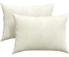 Sofa Pagalvės 2 pcs Kreminė 70 x 50 cm Kordūrinis audinys