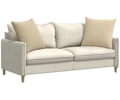 Sofa Pagalvės 2 vnt. audinys Kreminė 80 x 80 cm