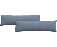 Sofa Pagalvės 2 pcs Mėlyna 145 x 40 cm Kordūrinis audinys