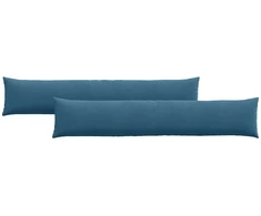 Sofa Pagalvės 2 pcs Mėlyna 200 x 40 cm Kordūrinis audinys