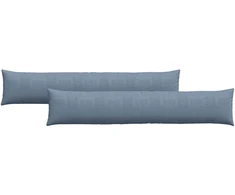 Sofa Pagalvės 2 pcs Mėlyna 200 x 40 cm Kordūrinis audinys