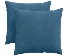Sofa Pagalvės 2 pcs Mėlyna 45 x 45 cm Kordūrinis audinys
