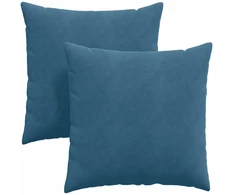 Sofa Pagalvės 2 pcs Mėlyna 60 x 60 cm Kordūrinis audinys