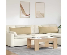 Sofa Pagalvės 2 pcs Pilkai žalia 120 x 40 cm Kordūrinis audinys
