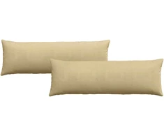 Sofa Pagalvės 2 pcs Pilkai žalia 120 x 40 cm Kordūrinis audinys