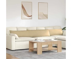 Sofa Pagalvės 2 pcs Pilkai žalia 200 x 40 cm Kordūrinis audinys