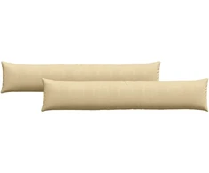 Sofa Pagalvės 2 pcs Pilkai žalia 200 x 40 cm Kordūrinis audinys
