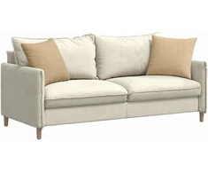 Sofa Pagalvės 2 pcs Pilkai žalia 45 x 45 cm Kordūrinis audinys