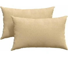 Sofa Pagalvės 2 pcs Pilkai žalia 50 x 30 cm Kordūrinis audinys