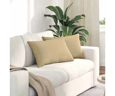 Sofa Pagalvės 2 pcs Pilkai žalia 60 x 40 cm Kordūrinis audinys