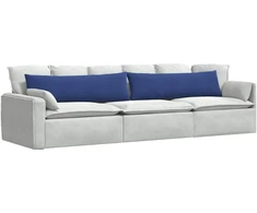Sofa Pagalvės 2 pcs Policijos mėlyna 145 x 40 cm