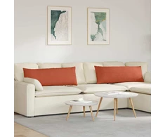 Sofa Pagalvės 2 pcs Raudona oranžinė 120 x 40 cm