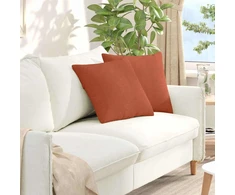 Sofa Pagalvės 2 pcs Raudona oranžinė 45 x 45 cm
