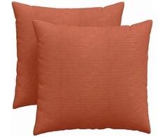 Sofa Pagalvės 2 pcs Raudona oranžinė 45 x 45 cm