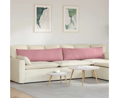Sofa Pagalvės 2 pcs Rožinė 145 x 40 cm Kordūrinis audinys