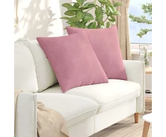 Sofa Pagalvės 2 pcs Rožinė 60 x 60 cm Kordūrinis audinys