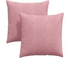 Sofa Pagalvės 2 pcs Rožinė 80 x 80 cm Kordūrinis audinys