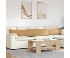 Sofa Pagalvės 2 pcs Ruda 200 x 40 cm Kordūrinis audinys