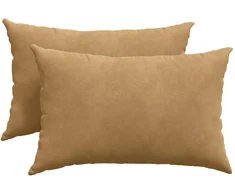 Sofa Pagalvės 2 pcs Ruda 60 x 40 cm Kordūrinis audinys