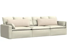 Sofa Pagalvės 2 pcs Smėlio 120 x 40 cm audinys
