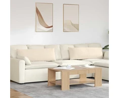 Sofa Pagalvės 2 pcs Smėlio 120 x 40 cm audinys