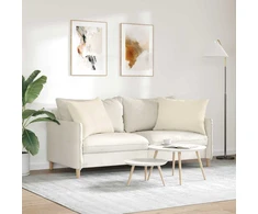 Sofa Pagalvės 2 vnt. audinys Smėlio 70 x 50 cm
