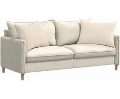 Sofa Pagalvės 2 vnt. audinys Smėlio 70 x 50 cm