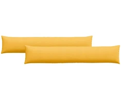 Sofa Pagalvės 2 pcs Šviesi geltona 200 x 40 cm