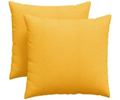 Sofa Pagalvės 2 pcs Šviesi geltona 45 x 45 cm