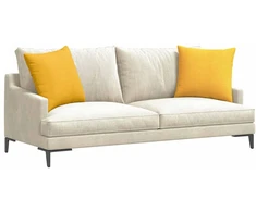 Sofa Pagalvės 2 pcs Šviesi geltona 50 x 50 cm