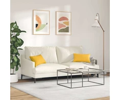 Sofa Pagalvės 2 pcs Šviesi geltona 50 x 30 cm