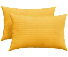 Sofa Pagalvės 2 pcs Šviesi geltona 60 x 40 cm