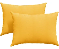 Sofa Pagalvės 2 pcs Šviesi geltona 70 x 50 cm