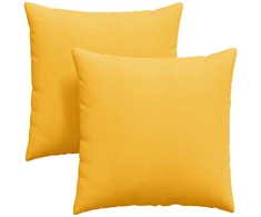 Sofa Pagalvės 2 pcs Šviesi geltona 80 x 80 cm