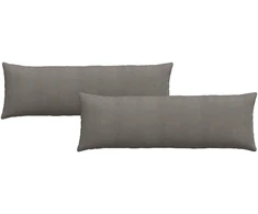 Sofa Pagalvės 2 pcs Šviesiai pilka 120 x 40 cm
