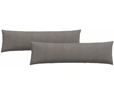 Sofa Pagalvės 2 pcs Šviesiai pilka 145 x 40 cm