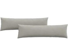 Sofa Pagalvės 2 vnt. audinys Šviesiai pilka 145 x 40 cm
