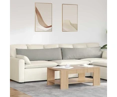 Sofa Pagalvės 2 vnt. audinys Šviesiai pilka 145 x 40 cm