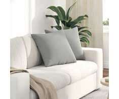 Sofa Pagalvės 2 vnt. audinys Šviesiai pilka 50 x 50 cm