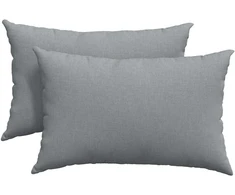 Sofa Pagalvės 2 vnt. audinys Šviesiai pilka 60 x 40 cm