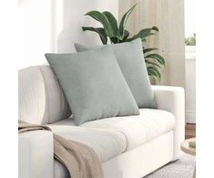 Sofa Pagalvės 2 pcs Šviesiai pilka 60 x 60 cm