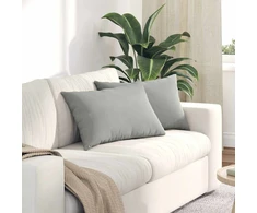 Sofa Pagalvės 2 vnt. audinys Šviesiai pilka 60 x 40 cm