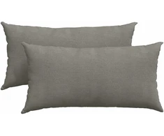 Sofa Pagalvės 2 pcs Šviesiai pilka 80 x 40 cm